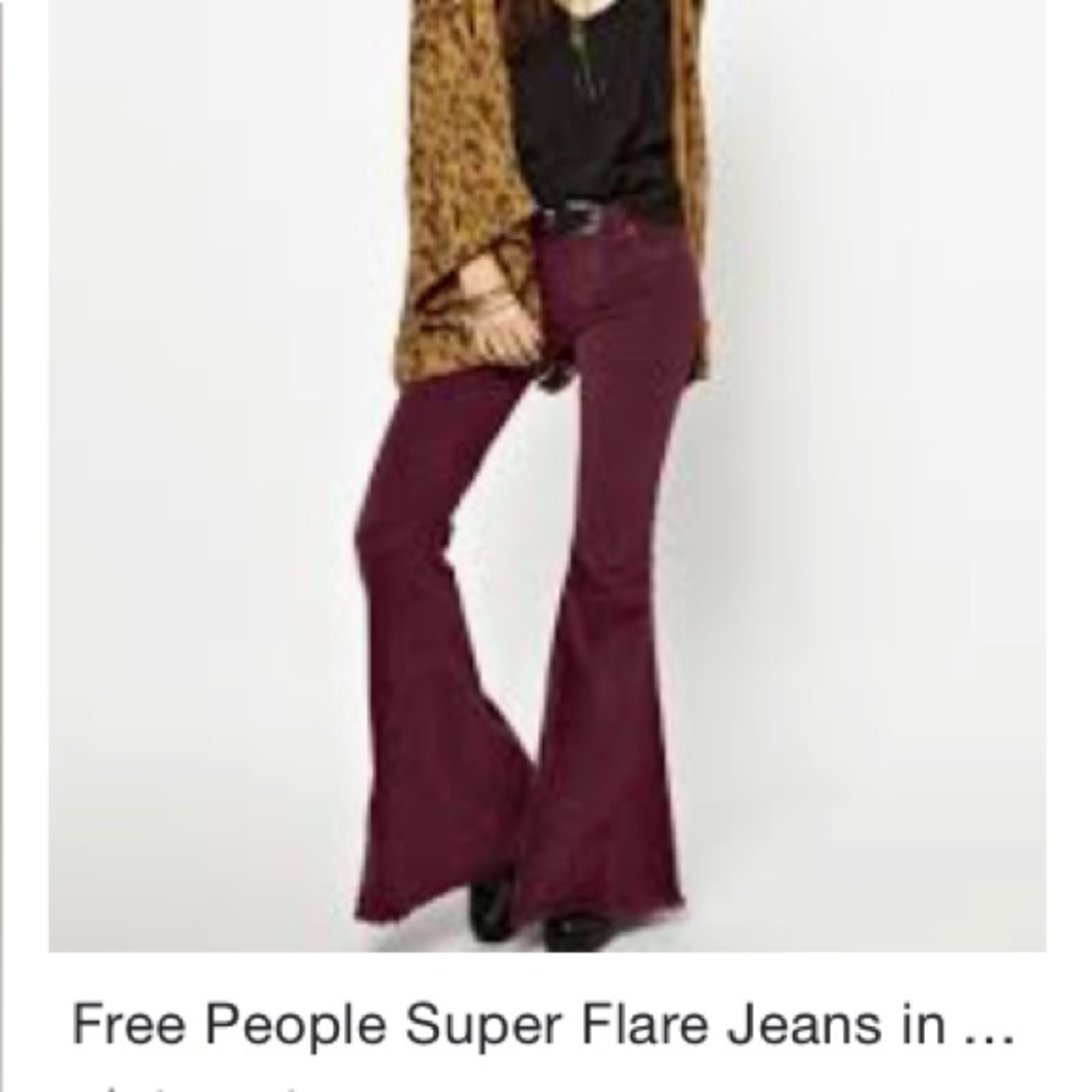 Free People Bell Bottom Corduroy Jeans